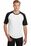 Sport-Tek Short Sleeve Colorblock Raglan Jersey | White/ Black