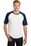 Sport-Tek Short Sleeve Colorblock Raglan Jersey | White/ Navy