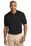 Port Authority Tall Pique Knit Polo | Black