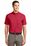 Port Authority Tall Short Sleeve Easy Care Shirt | Red/ Light Stone