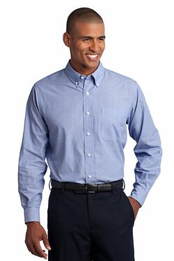 Port Authority Tall Crosshatch Easy Care Shirt