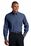 Port Authority Tall Crosshatch Easy Care Shirt | Deep Blue
