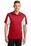 Sport-Tek Tall Side Blocked Micropique Sport-Wick Polo | True Red/ White