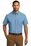 Port Authority Short Sleeve Carefree Poplin Shirt | Carolina Blue