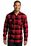 Port Authority Plaid Flannel Shirt | Engine Red/ Black