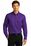 Port Authority Long Sleeve SuperPro React Twill Shirt | Purple