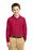 Port Authority Youth Long Sleeve Silk Touch Polo | Red
