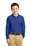 Port Authority Youth Long Sleeve Silk Touch Polo | Royal