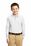 Port Authority Youth Long Sleeve Silk Touch Polo | White