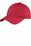 Port & Company Youth Six-Panel Unstructured Twill Cap | Red