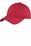 Port & Company Youth Six-Panel Unstructured Twill Cap | Red