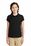 Port Authority Girls Silk Touch Peter Pan Collar Polo | Black