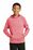 Sport-Tek Youth PosiCharge Electric Heather Fleece Hooded Pullover | Deep Red Electric