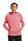 Sport-Tek Youth PosiCharge Electric Heather Fleece Hooded Pullover | Deep Red Electric