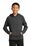 Sport-Tek Youth PosiCharge Electric Heather Fleece Hooded Pullover | Grey-Black Electric