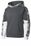 Sport-Tek Youth Sport-Wick Mineral Freeze Fleece Colorblock Hooded Pullover | Dark Smoke Grey/ Dark Smoke Grey