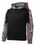 Sport-Tek Youth Sport-Wick Mineral Freeze Fleece Colorblock Hooded Pullover | Deep Red/ Black
