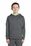 Sport-Tek Youth Sport-Wick Fleece Colorblock Hooded Pullover | Dark Smoke Grey/ Lime Shock
