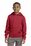 Sport-Tek Youth Sport-Wick Fleece Hooded Pullover | Deep Red