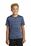 Sport-Tek Youth PosiCharge Electric Heather Tee | Carolina Blue-True Navy Electric