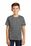 Sport-Tek Youth PosiCharge Electric Heather Tee | Grey-Black Electric