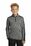 Sport-Tek  Youth PosiCharge  Electric Heather Colorblock 1/4-Zip Pullover | Black Electric/ Black
