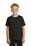 Sport-Tek  Youth PosiCharge  Tri-Blend Wicking Raglan Tee | Black Triad Solid