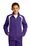 Sport-Tek Youth Colorblock Raglan Jacket | Purple/ White