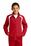 Sport-Tek Youth Colorblock Raglan Jacket | True Red/ White