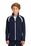 Sport-Tek Youth Tricot Track Jacket | True Navy/ White