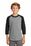 Sport-Tek Youth Colorblock Raglan Jersey | Heather Grey/ Black