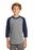 Sport-Tek Youth Colorblock Raglan Jersey | Heather Grey/ Navy