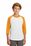 Sport-Tek Youth Colorblock Raglan Jersey | White/ Gold