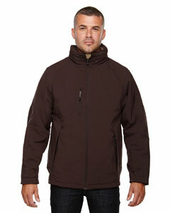 Men's Glacier Insulated Three-Layer Fleece Bonded Soft Shell Jacket with Detachable Hood