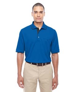 Men's Motive Performance Pique Polo with Tipped Collar