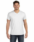 4.5 oz., 100% Ringspun Cotton nano-T® V-Neck T-Shirt