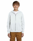 Youth 8 oz., 50/50 NuBlend® Fleece Full-Zip Hood