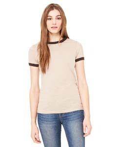 Ladies' Jersey Short-Sleeve Ringer T-Shirt