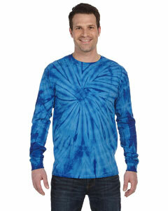 5.4 oz., 100% Cotton Long-Sleeve Tie-Dyed T-Shirt