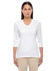 Ladies' Perfect Fit Bracelet Length V-Neck Top