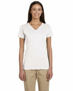 Ladies' 4.4 oz. 100% Organic Cotton Short-Sleeve V-Neck T-Shirt