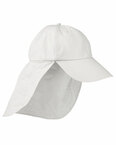 6-Panel UV Low-Profile Cap with Elongated Bill and Neck Cape