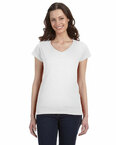 SoftStyle® Ladies' 4.5 oz. Junior Fit V-Neck T-Shirt