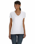 Ladies' 5 oz., 100% Heavy Cotton HD® V-Neck T-Shirt