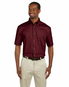 Men's Easy Blend™ Short-Sleeve Twill Shirt with Stain-Release