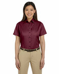 Ladies' Easy Blend™ Short-Sleeve Twill Shirt with Stain-Release