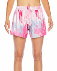 Ladies' All Sport Sublimated Pink Swirl Short