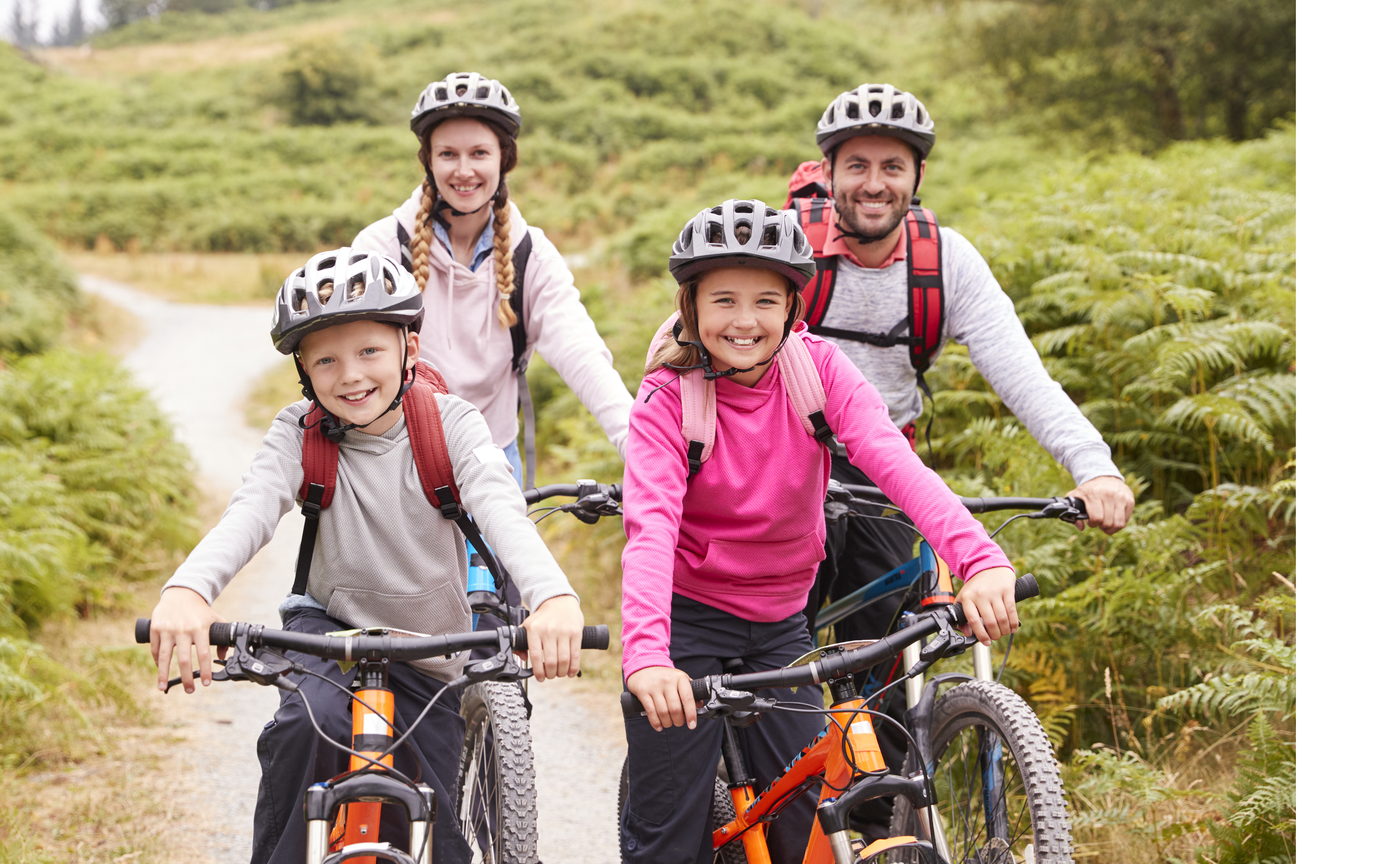 A group of people riding on a bicycle